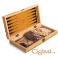 Drveni set igara 3u1 Šah Backgammon Dame Pino Toys